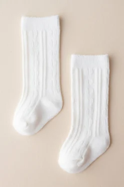 Knee High Socks in Cloud
