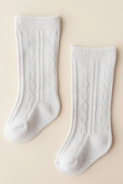 Knee High Socks in Oat