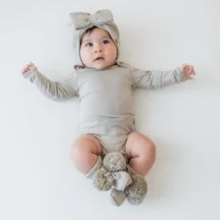 Knit Booties in Almond