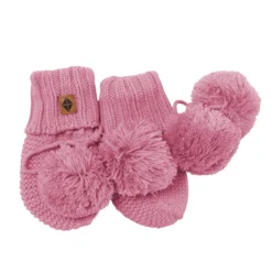 Knit Booties in Apple Blossom