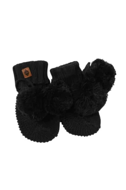 Knit Booties in Midnight