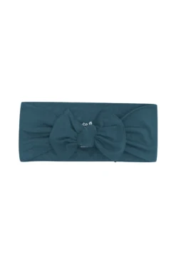 Knotted Bow Headband in Atlantic