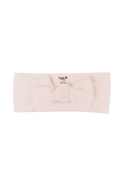 Knotted Bow Headband in Blush