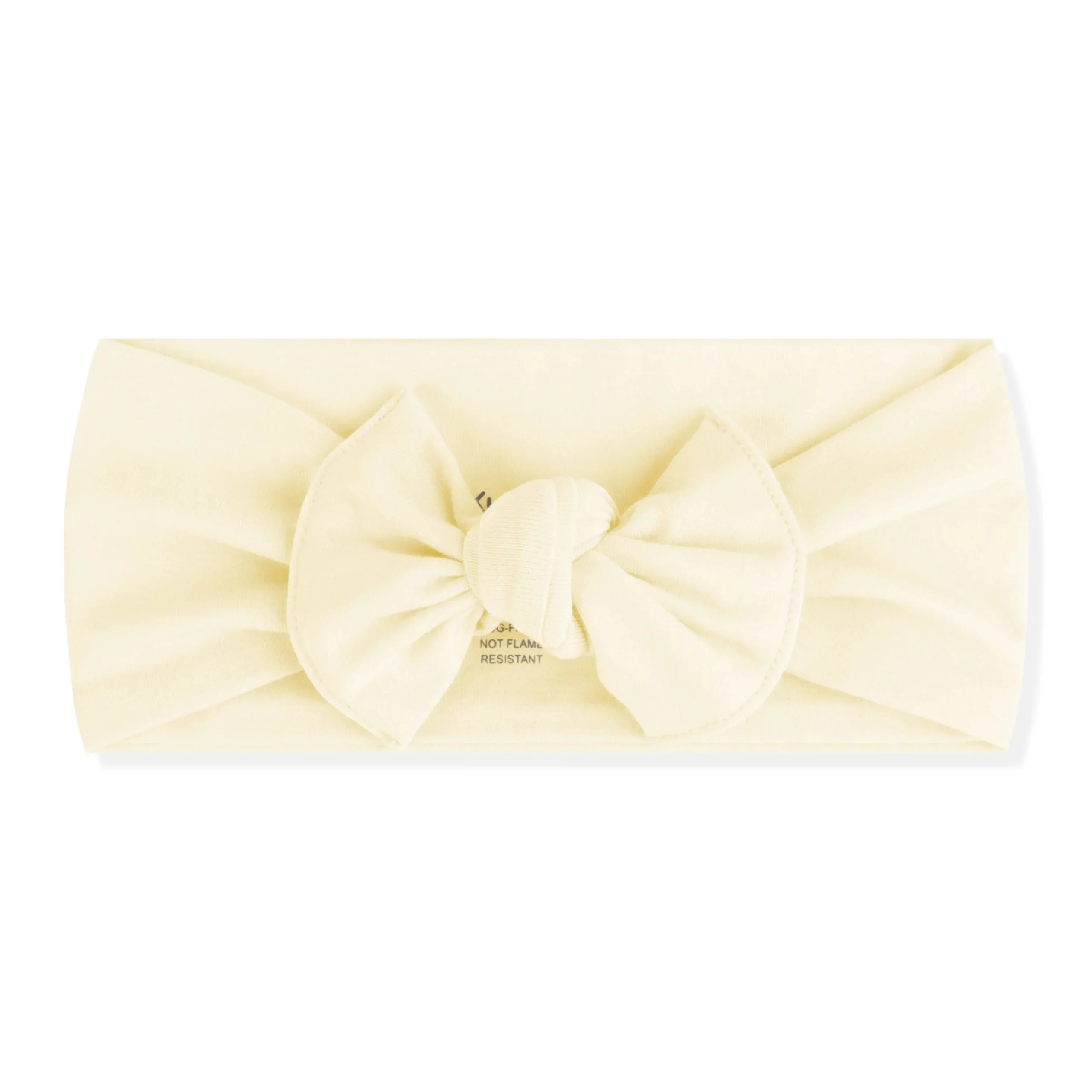 Knotted Bow Headband in Chamomile