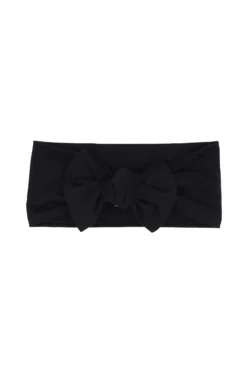 Knotted Bow Headband in Midnight