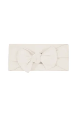 Knotted Bow Headband in Oat