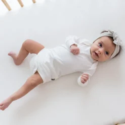 Knotted Bow Headband in Oat