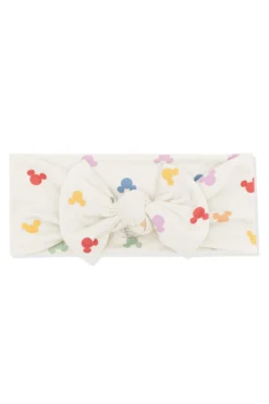 Knotted Bow Headband in Pastel Mickey Mouse