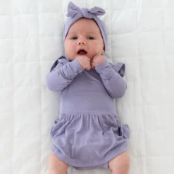 Knotted Bow Headband in Taro