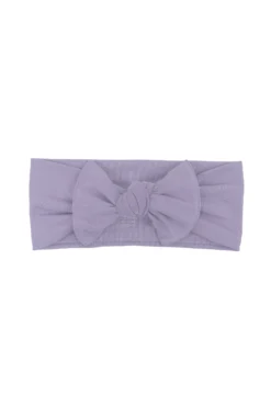 Knotted Bow Headband in Taro