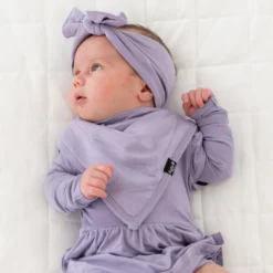 Knotted Bow Headband in Taro