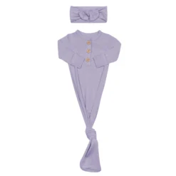 Knotted Gown with Bow Set in Taro