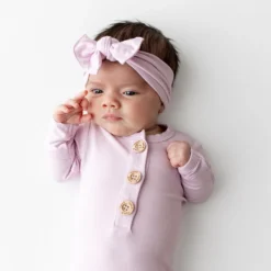Knotted Gown with Bow Set in Thistle