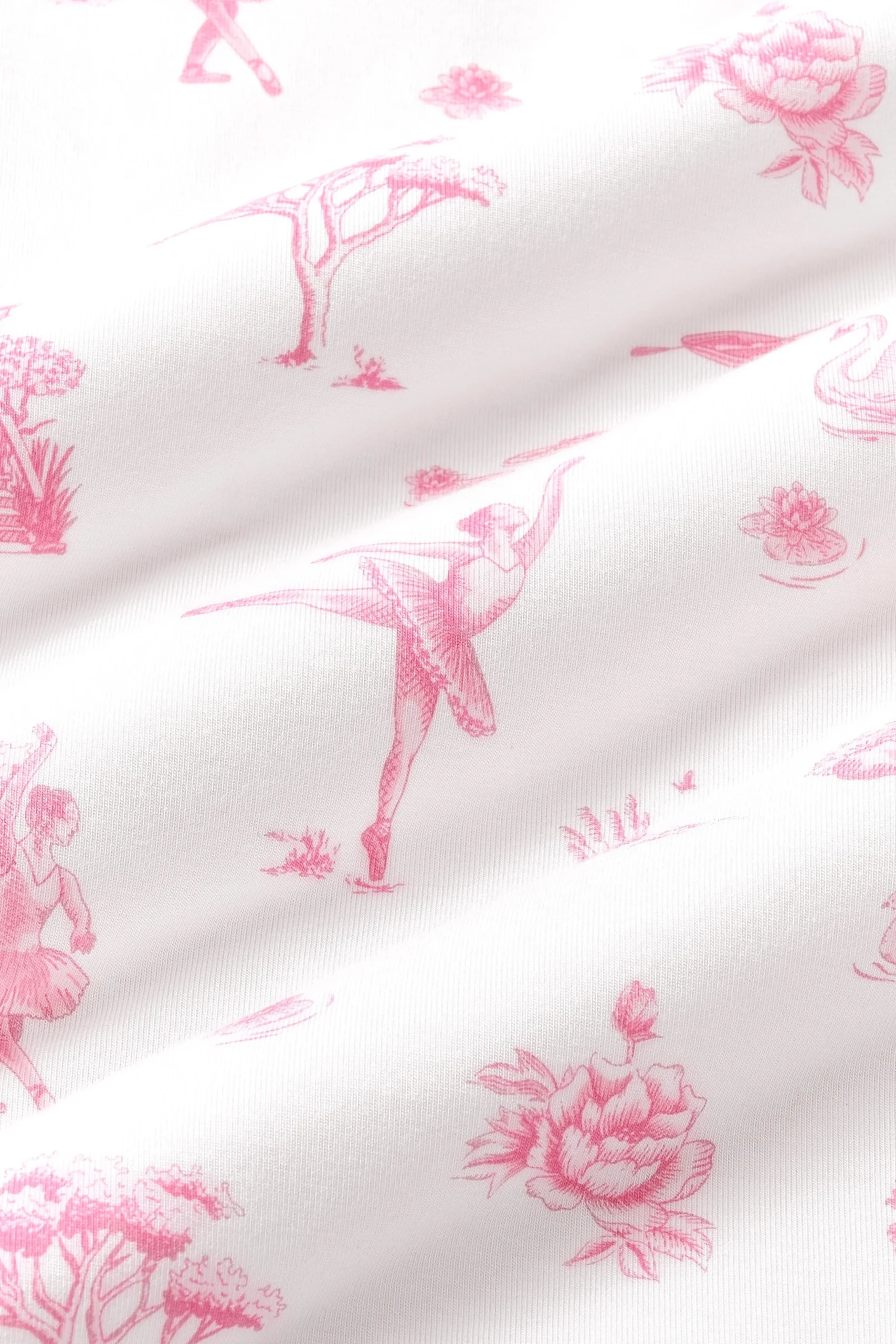 Knotted Gown with Bow Set in Toile Ballet