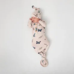 Knotted Gown with Hat Set in Blush Butterfly