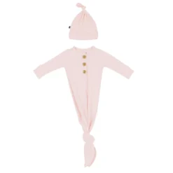 Knotted Gown with Hat Set in Blush
