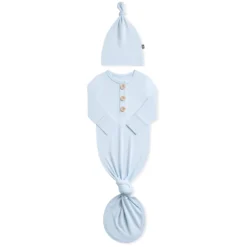 Knotted Gown with Hat Set in Breeze