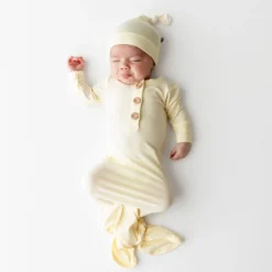 Knotted Gown with Hat Set in Chamomile