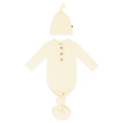 Knotted Gown with Hat Set in Chamomile