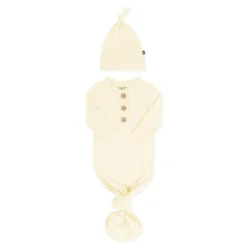 Knotted Gown with Hat Set in Chamomile