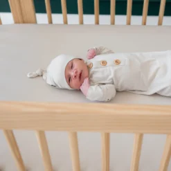 Knotted Gown with Hat Set in Oat