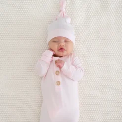Knotted Gown with Hat Set in Sakura