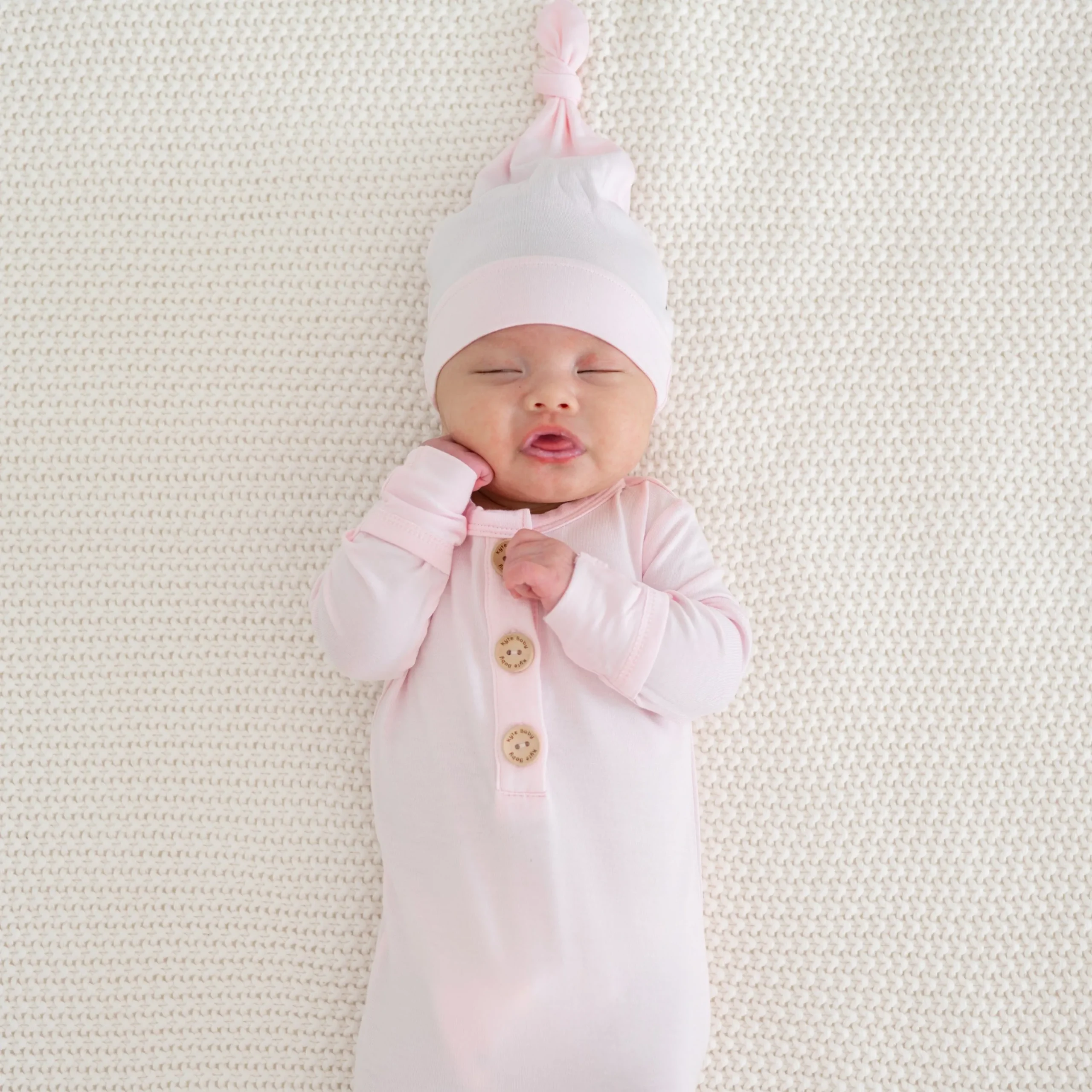 Knotted Gown with Hat Set in Sakura