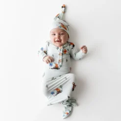 Knotted Gown with Hat Set in Winnie the Pooh Hundred Acre Wood