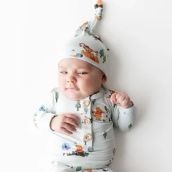 Knotted Gown with Hat Set in Winnie the Pooh Hundred Acre Wood