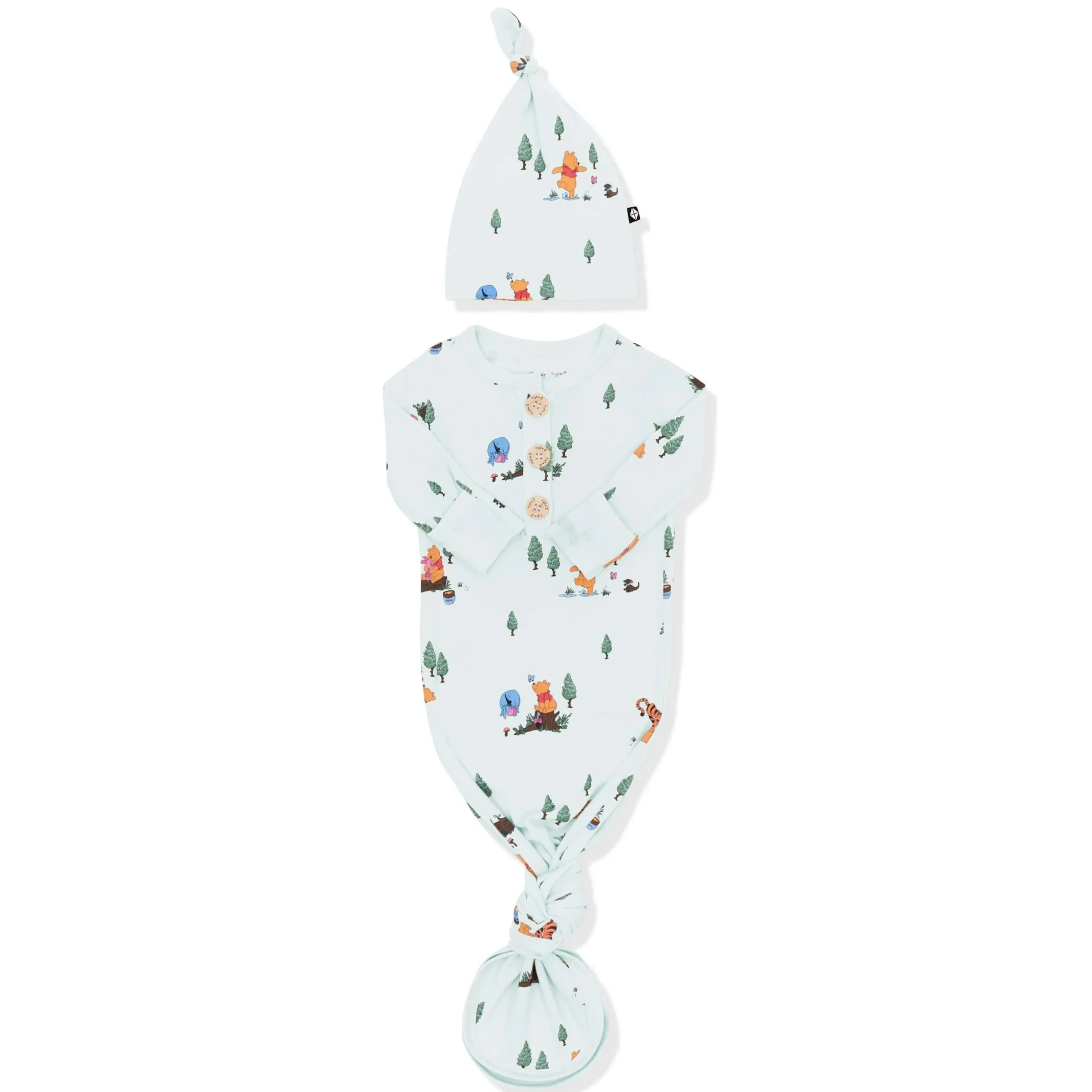 Knotted Gown with Hat Set in Winnie the Pooh Hundred Acre Wood