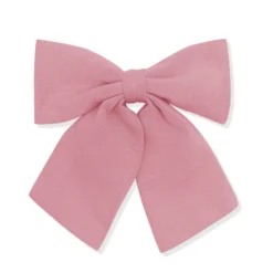 Large Alligator Clip Bow in Apple Blossom