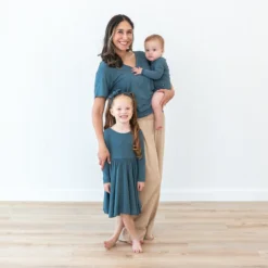 Long Sleeve Bodysuit in Atlantic