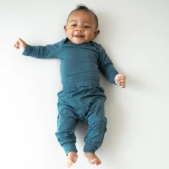 Long Sleeve Bodysuit in Atlantic