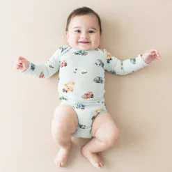 Long Sleeve Bodysuit in City Vehicles