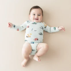 Long Sleeve Bodysuit in City Vehicles