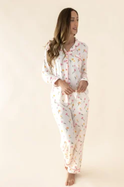 Long-Sleeved Women's Pajama Set in Tulip