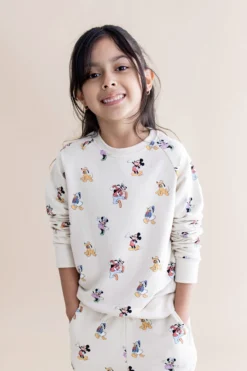 Long Sleeve Jogger Set in Mickey Mouse and Friends