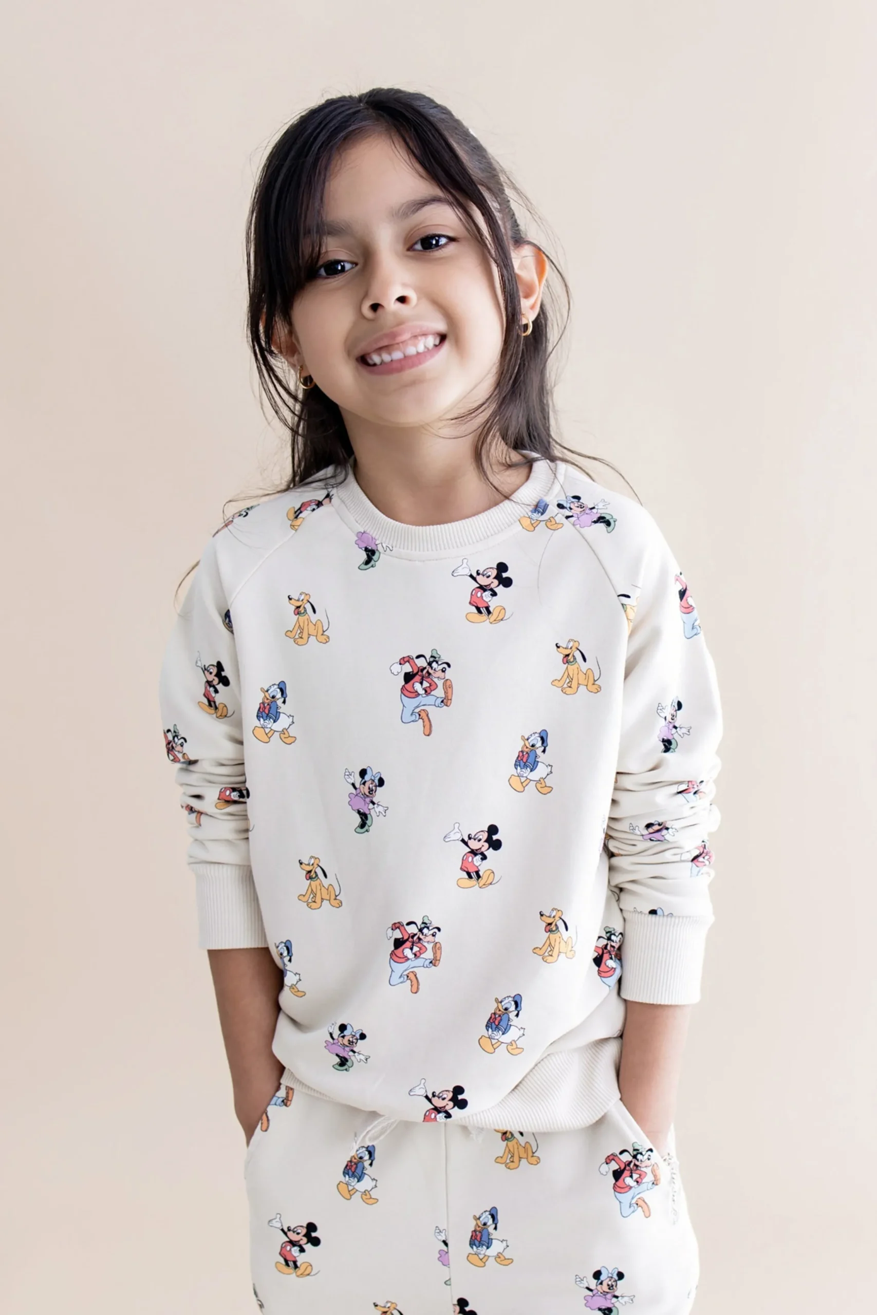 Long Sleeve Jogger Set in Mickey Mouse and Friends