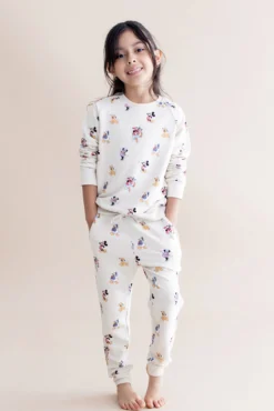 Long Sleeve Jogger Set in Mickey Mouse and Friends