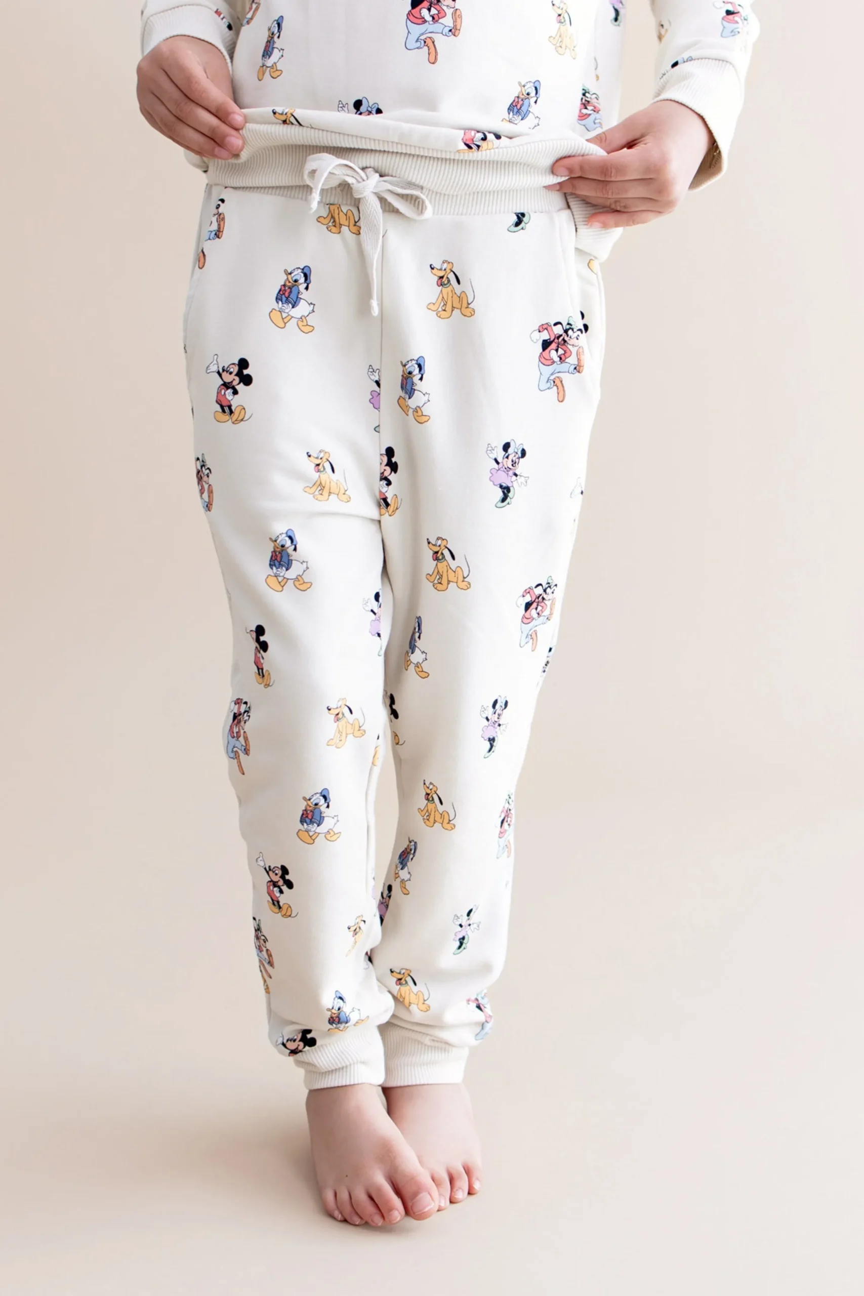 Long Sleeve Jogger Set in Mickey Mouse and Friends