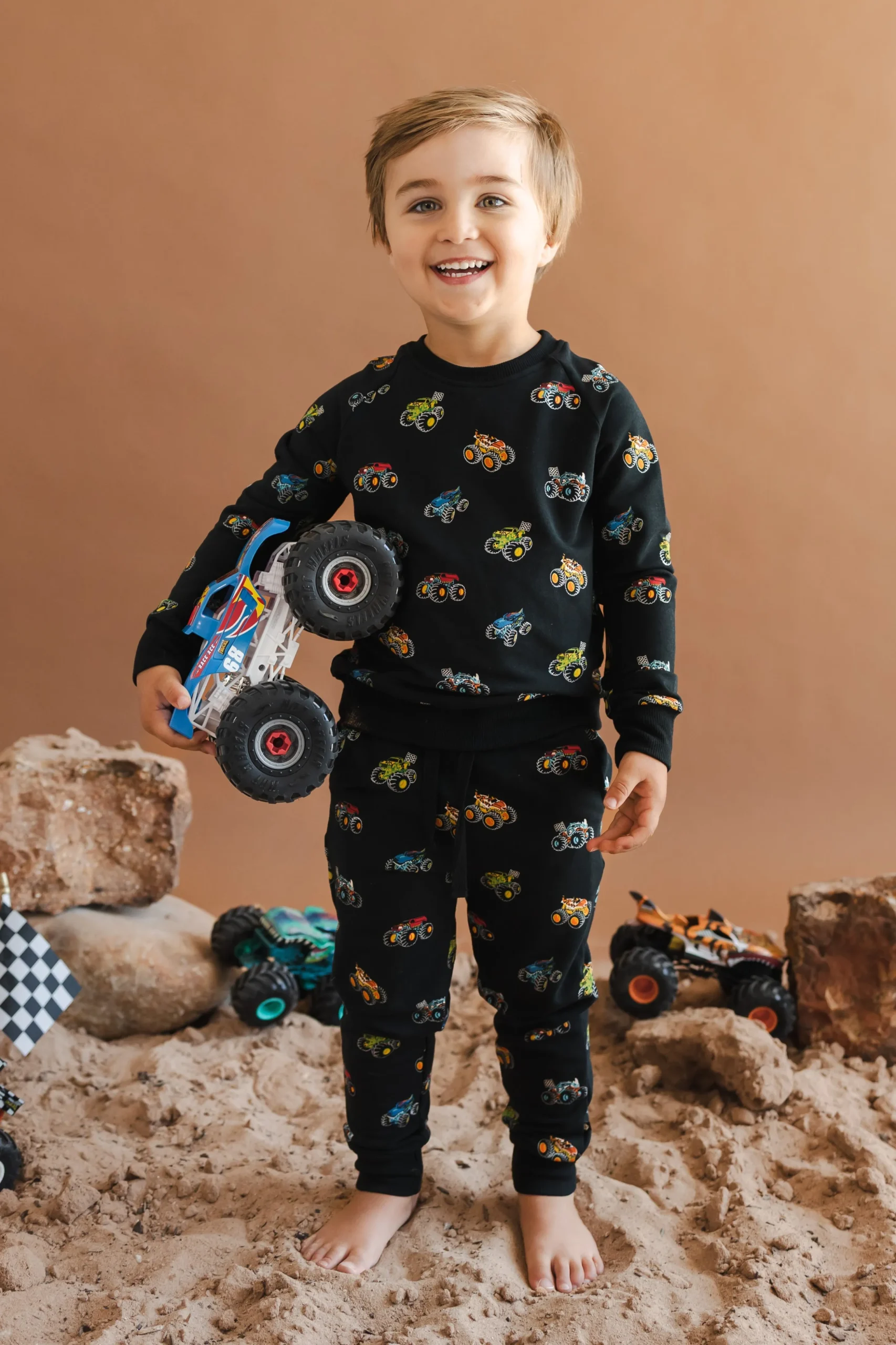 Long Sleeve Jogger Set in Monster Truck