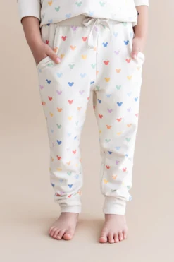 Long Sleeve Jogger Set in Pastel Mickey Mouse