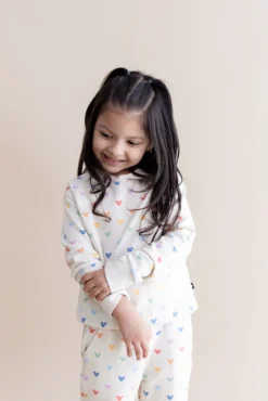 Long Sleeve Jogger Set in Pastel Mickey Mouse