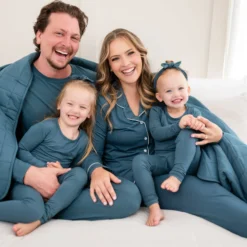 Long Sleeve Pajamas in Atlantic