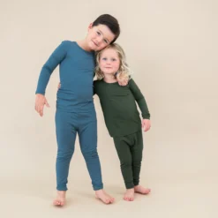 Long Sleeve Pajamas in Atlantic