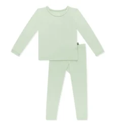 Long Sleeve Pajamas in Basil