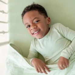 Long Sleeve Pajamas in Basil