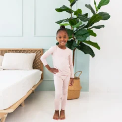 Long Sleeve Pajamas in Blush