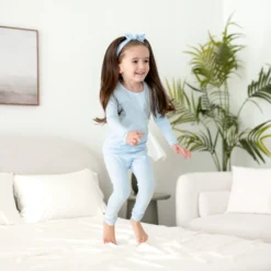 Long Sleeve Pajamas in Breeze