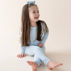 Long Sleeve Pajamas in Breeze